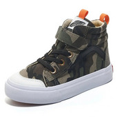 Kruleepo Laste kõrge ülaosaga kamuflaažist lõuendjalatsid Beebitüdrukud Lapsed Poistele Jõusaalimängud Tänavajalatsid Õuespordi Snekaers