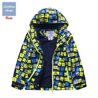 Παλτό για αγόρια Ανοιξιάτικο Χειμώνα Fleece Μπουφάν Αγόρια Αντιανεμικό Αδιάβροχο Παιδικό Μακρυμάνικο Ρούχα με Κουκούλα Polar Windbreaker Εξωτερικά ενδύματα