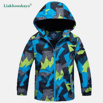 Παλτό για αγόρια Ανοιξιάτικο Χειμώνα Fleece Μπουφάν Αγόρια Αντιανεμικό Αδιάβροχο Παιδικό Μακρυμάνικο Ρούχα με Κουκούλα Polar Windbreaker Εξωτερικά ενδύματα