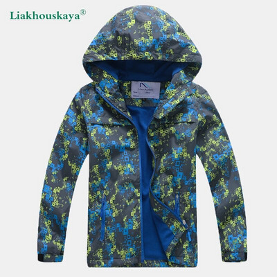 Παλτό για αγόρια Ανοιξιάτικο Χειμώνα Fleece Μπουφάν Αγόρια Αντιανεμικό Αδιάβροχο Παιδικό Μακρυμάνικο Ρούχα με Κουκούλα Polar Windbreaker Εξωτερικά ενδύματα