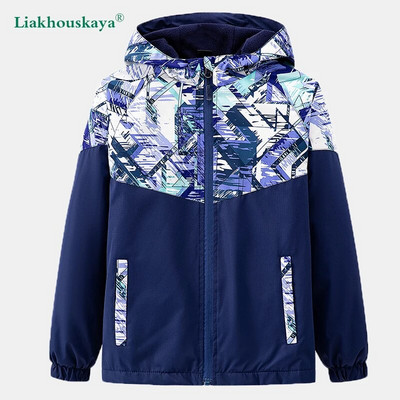 Παλτό για αγόρια Ανοιξιάτικο Χειμώνα Fleece Μπουφάν Αγόρια Αντιανεμικό Αδιάβροχο Παιδικό Μακρυμάνικο Ρούχα με Κουκούλα Polar Windbreaker Εξωτερικά ενδύματα