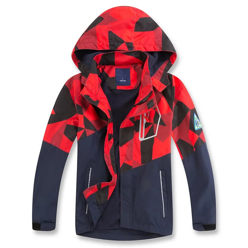 Παλτό για αγόρια Ανοιξιάτικο Χειμώνα Fleece Μπουφάν Αγόρια Αντιανεμικό Αδιάβροχο Παιδικό Μακρυμάνικο Ρούχα με Κουκούλα Polar Windbreaker Εξωτερικά ενδύματα
