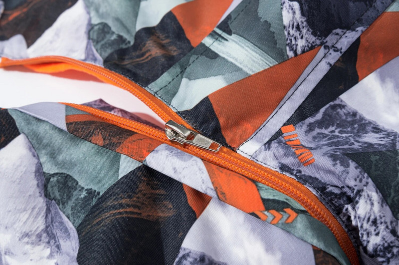 Berniukų geometrijos lietaus striukės su nuimamu gobtuvu Lengvi vandeniui atsparūs vėjo paltai