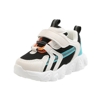 Παιδικά αθλητικά παπούτσια 2024 Spring New Leisure Board Shoes Baby Breathable Mesh Παπούτσια για αγόρια με μαλακή σόλα, αντιολισθητικά παιδικά παπούτσια