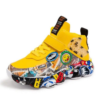 Pantofi noi pentru copii Pantofi pentru copii Desene animate Pantofi sport pentru băieți, fete, primăvară, toamnă, piele, pantofi de mers casual, impermeabili