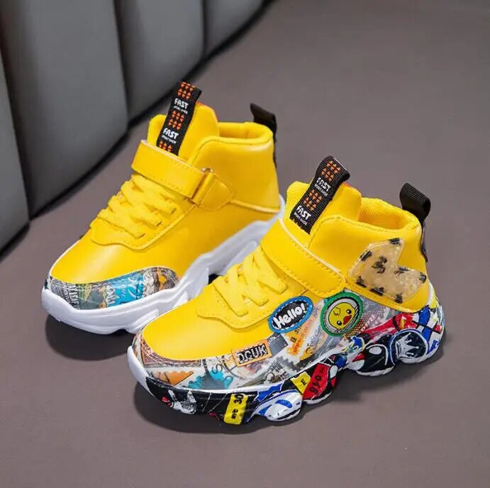 Nove dječje tenisice Dječje cipele Crtići Sportske cipele za dječake Djevojčice Proljeće Jesen Kožne vodootporne cipele za slobodno vrijeme