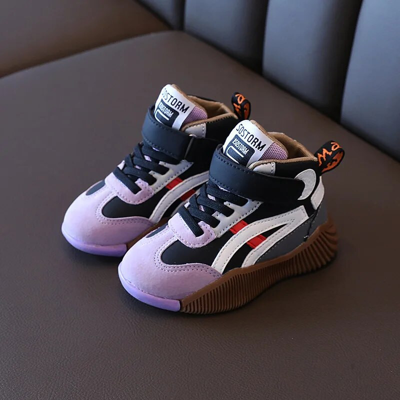 Vaikiški sportbačiai Sportiniai bėgimo laisvalaikio kvėpuojantys batai pavasario rudeniniai berniukai Minkšti neslystantys vaikiški sportiniai bateliai krepšinio bateliai