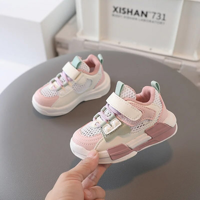 Sportiniai batai spyruokliniai spyruokliniai bateliai berniukams, mergaitėms, kvėpuojantys sportbačiai minkštu dugnu 1–6 metų vaikams, laisvalaikio batai