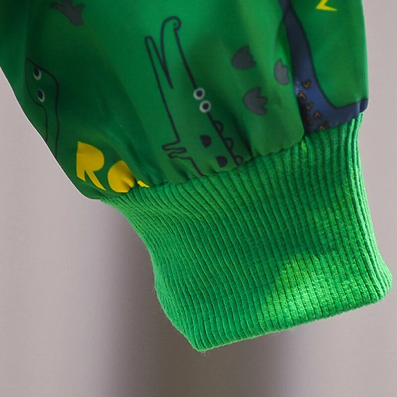 Παιδικά μπουφάν Φθινοπωρινά ανοιξιάτικα Παιδικά πανωφόρια παλτό Χαριτωμένα μπουφάν κινουμένων σχεδίων δεινοσαύρων για παιδιά Αγόρια μωρά κορίτσια Windbreaker 1-7T