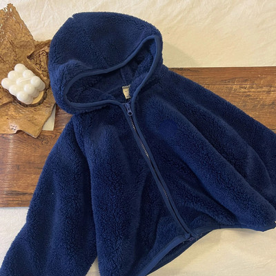 Παιδικό παλτό με κουκούλα Φθινόπωρο 2023 Αγόρια Κορίτσια Ζεστό κεντημένο μπουφάν με φερμουάρ Street Cool Κορεάτικα αφράτα παιδικά ρούχα 1-7 ετών