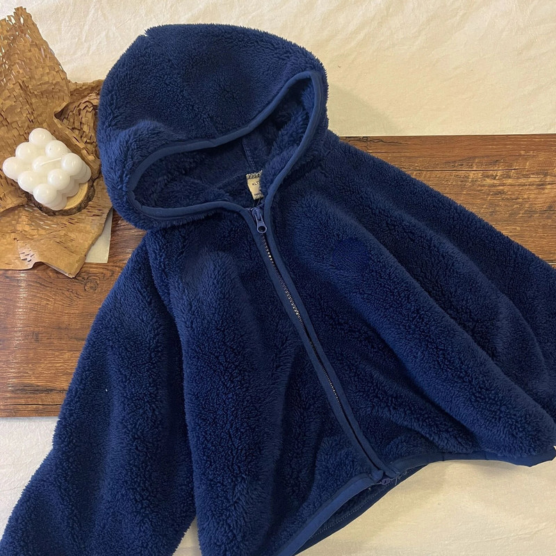 Παιδικό παλτό με κουκούλα Φθινόπωρο 2023 Αγόρια Κορίτσια Ζεστό κεντημένο μπουφάν με φερμουάρ Street Cool Κορεάτικα αφράτα παιδικά ρούχα 1-7 ετών