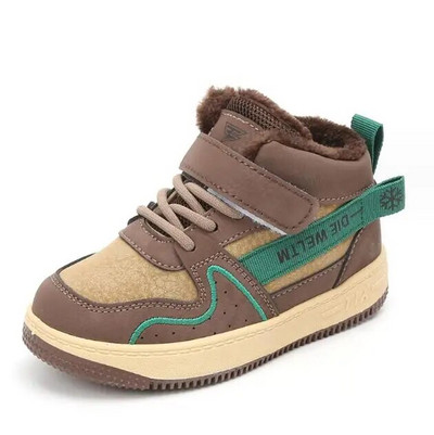 Παιδικά Αθλητικά Παπούτσια Μόδα Διχτυωτό Διχτυωτό Παπούτσια για αγόρια Φθινόπωρο Χειμώνας Παιδιά Κορίτσια Υπαίθρια ζεστά βελούδινα παπούτσια για τρέξιμο Μπότες χιονιού