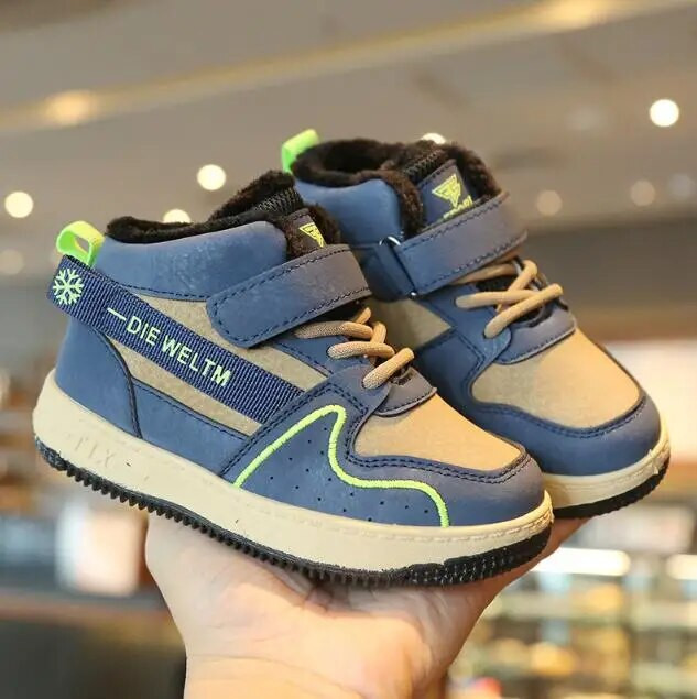 Παιδικά Αθλητικά Παπούτσια Μόδα Διχτυωτό Διχτυωτό Παπούτσια για αγόρια Φθινόπωρο Χειμώνας Παιδιά Κορίτσια Υπαίθρια ζεστά βελούδινα παπούτσια για τρέξιμο Μπότες χιονιού