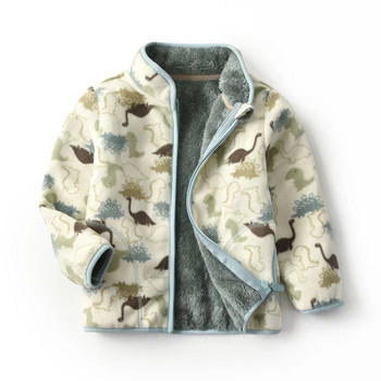 Παιδικά μπουφάν 2-8T Πανωφόρια για αγόρια Κορίτσια Χειμερινό φθινόπωρο Fleece φερμουάρ Χαριτωμένο ζεστό πώληση Ζεστό χοντρό μωρό παλτό Ρούχα