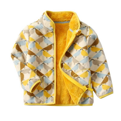 Παιδικά μπουφάν 2-8T Πανωφόρια για αγόρια Κορίτσια Χειμερινό φθινόπωρο Fleece φερμουάρ Χαριτωμένο ζεστό πώληση Ζεστό χοντρό μωρό παλτό Ρούχα