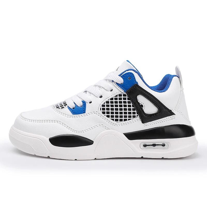 Vaikiški sportiniai bateliai berniukams Balta madingi plokščiapadžiai čiuožimo batai vaikams sportiniai tenisas nuo 6 iki 12 metų odiniai laisvalaikio sportbačiai berniukams