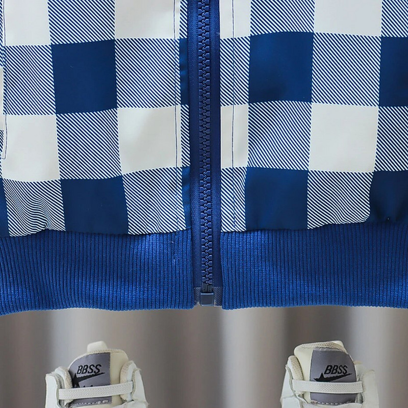 Παλτό για αγόρια Παλτό με καρό σχέδιο για αγόρια Ανοιξιάτικο φθινόπωρο Παιδικό μπουφάν Παιδικό σε καθημερινό στυλ Παιδικά ρούχα