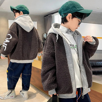 Детско палто за момчета Яке Палто Памучно 2023 В наличност Топло и удебелено зимно детско облекло с голям размер