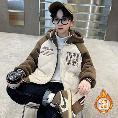 Φθινοπωρινά χειμωνιάτικα μπουφάν Παλτό Αγόρια Μπουφάν μπάσκετ Έφηβοι Παιδικά κουκούλα στολή μπέιζμπολ Παιδική μπουφάν Bomber 5 6 8 10 12 13 14 Y