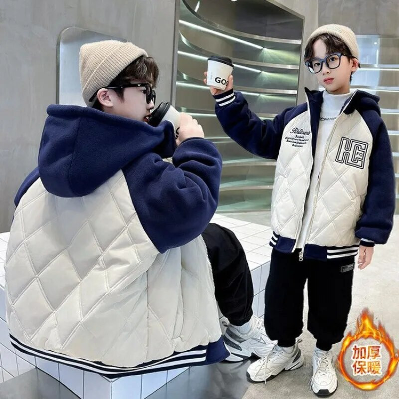 Φθινοπωρινά χειμωνιάτικα μπουφάν Παλτό Αγόρια Μπουφάν μπάσκετ Έφηβοι Παιδικά κουκούλα στολή μπέιζμπολ Παιδική μπουφάν Bomber 5 6 8 10 12 13 14 Y