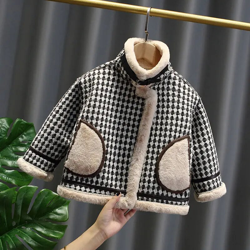 Μπουφάν για αγόρια Πανωφόρια Μπλουζάκια Βαμβακερά 2023 Καφέ Thicken Plus Velvet Χειμερινό Φθινοπωρινό Σχολικό Δώρο Πανωφόρι Παιδικά Ρούχα