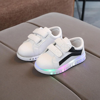 Размер 21-30 Нови LED детски светещи обувки Бебешки светещи маратонки Момчета Светещи обувки за бягане Детски дишащи ежедневни маратонки