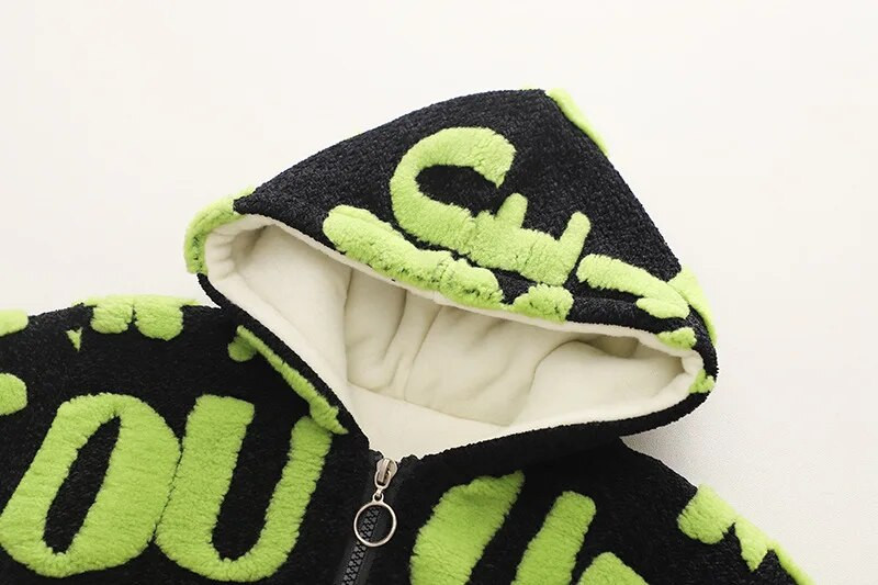 Χειμώνας 2023 Baby Boys Coats Warm Jackets Παχύ βελούδινο παιδικό πανωφόρι με κουκούλα Κοριτσίστικα φθινοπωρινό μπουφάν Παιδικό παλτό χοντρά ρούχα