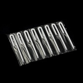 50/100 vnt. „Cusp“ šiaudelių grandinės paketas išlenktas suvyniotas gėrimas 3,6 * 150 mm PP ploni šiaudeliai pieno arbatos gėrimai maži šiaudeliai kokteilių vakarėlis