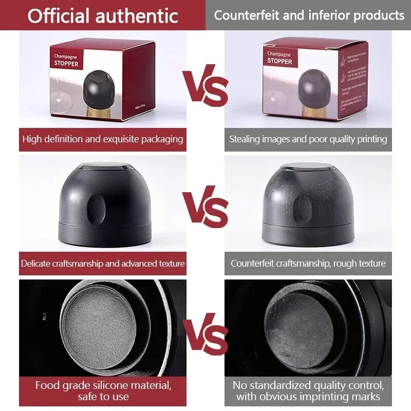 1/2/3 vnt. Vakuuminiai vyno kamščiai Daugkartiniai vyno butelių kamščiai Šampano sandariklio dangtelių rinkinys Neperšlampamas išlaikyti šviežumą vyno kištukų įrankiai
