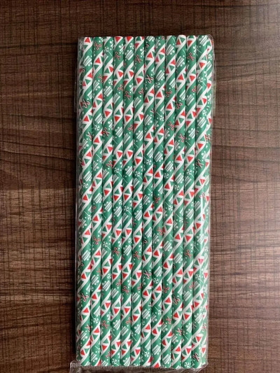 25 τμχ/Σετ Χριστουγεννιάτικα χάρτινα καλαμάκια Χιονονιφάδα χριστουγεννιάτικα στολίδια για χριστουγεννιάτικα χριστουγεννιάτικα χάρτινα καλαμάκια για το σπίτι