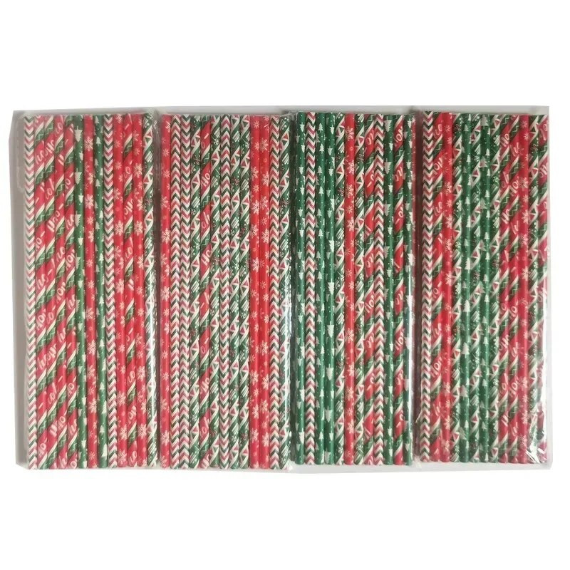 25 τμχ/Σετ Χριστουγεννιάτικα χάρτινα καλαμάκια Χιονονιφάδα χριστουγεννιάτικα στολίδια για χριστουγεννιάτικα χριστουγεννιάτικα χάρτινα καλαμάκια για το σπίτι