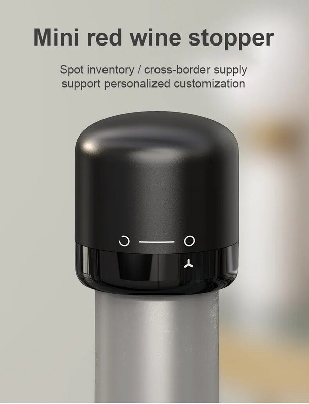 Vaakum-punase veini šampanjapudeli korgi komplekt suletud pudelikorgi korgiga, lekkekindel veinipistiku tööriistade jaoks