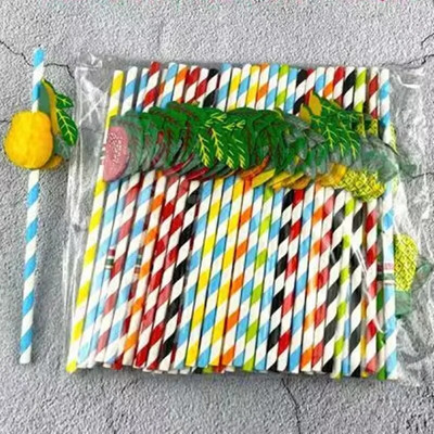 50 τμχ Κυψελοειδή χαρτί καλαμάκι Χριστουγεννιάτικο δέντρο Flamingo Drinking Straws Κοκτέιλ για πάρτι μιας χρήσης Juice Straws Party Επιτραπέζια σκεύη