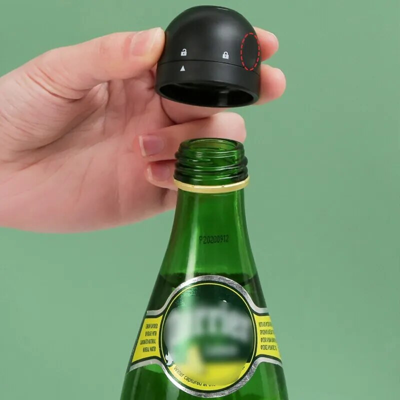 Raudonojo vyno šampano butelių kamštelių rinkinys iš 2 daugkartinių butelių kamščių silikoninių sandarių laikymo priemonių, apsaugančių nuo nuotėkio