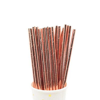 Roosa kullast massiline metallist foolium triibuline laineline südamepaberist kõrred Sünnipäevapeotarbed Pulmad Pruudi pidustused