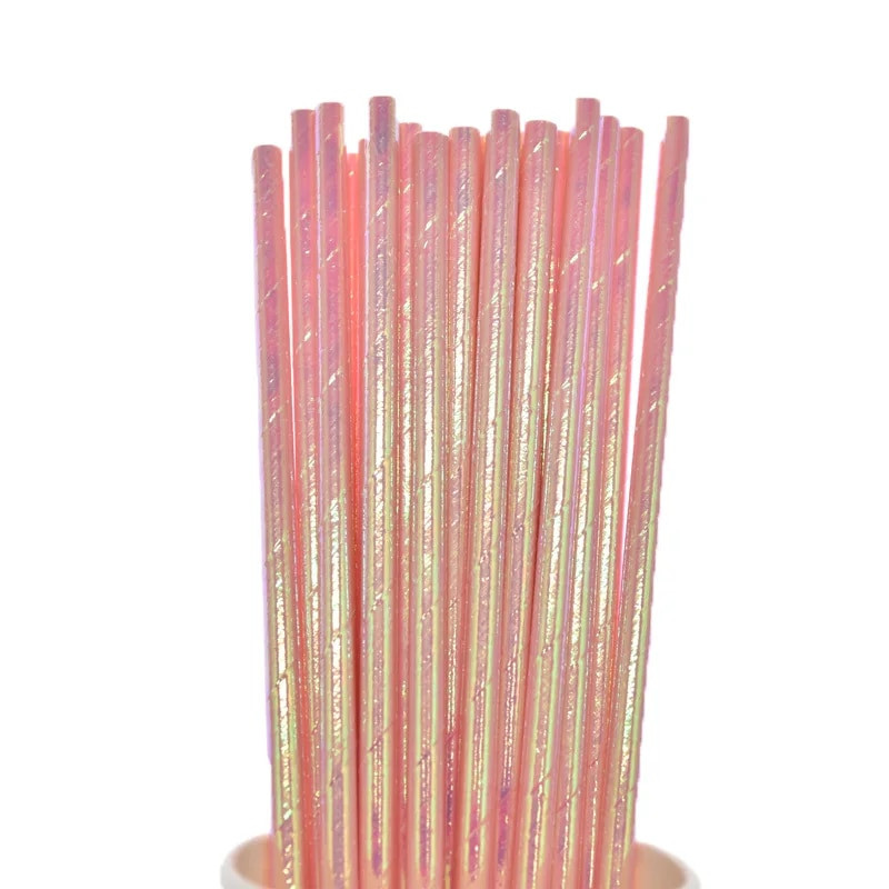 Roosa kullast massiline metallist foolium triibuline laineline südamepaberist kõrred Sünnipäevapeotarbed Pulmad Pruudi pidustused