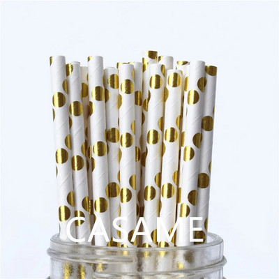 25/50/100 vnt Romantiški popieriniai šiaudeliai Biologiškai skaidūs vintažiniai retro gėlių geriamojo popieriaus šiaudeliai Kalėdų dekoravimo vestuviniai renginiai