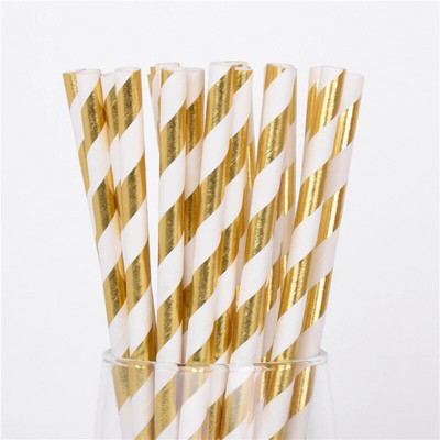 25/50/100 vnt Romantiški popieriniai šiaudeliai Biologiškai skaidūs vintažiniai retro gėlių geriamojo popieriaus šiaudeliai Kalėdų dekoravimo vestuviniai renginiai