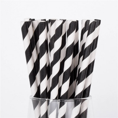 25/50/100 vnt Romantiški popieriniai šiaudeliai Biologiškai skaidūs vintažiniai retro gėlių geriamojo popieriaus šiaudeliai Kalėdų dekoravimo vestuviniai renginiai