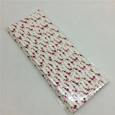 25 vnt./stal. Raudono kvadrato taškelio širdelės popieriniai šiaudeliai gimtadienio vestuvėms Dekoratyvinis vakarėlis Ekologiškas Ševronas Kūrybiniai gėrimo šiaudeliai