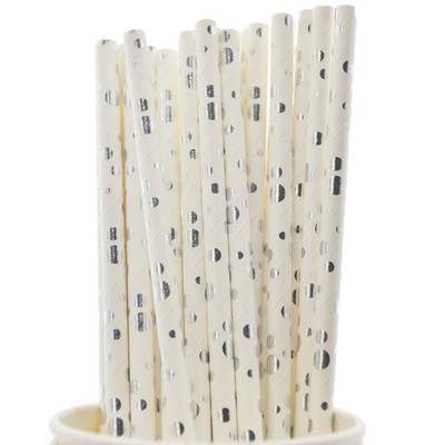 Μαύρο ροζ χρυσό αλουμινόχαρτο ρίγες μασίφ αστέρια κουκκίδα μεταλλικό χαρτί για πόσιμο καλαμάκια μιας χρήσης Στολισμός γάμου Προμήθειες για πάρτι γενεθλίων