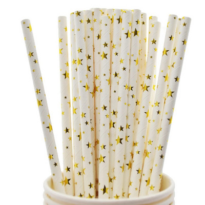 Μαύρο ροζ χρυσό αλουμινόχαρτο ρίγες μασίφ αστέρια κουκκίδα μεταλλικό χαρτί για πόσιμο καλαμάκια μιας χρήσης Στολισμός γάμου Προμήθειες για πάρτι γενεθλίων