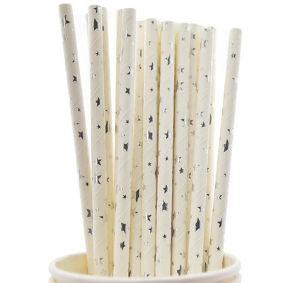 Μαύρο ροζ χρυσό αλουμινόχαρτο ρίγες μασίφ αστέρια κουκκίδα μεταλλικό χαρτί για πόσιμο καλαμάκια μιας χρήσης Στολισμός γάμου Προμήθειες για πάρτι γενεθλίων