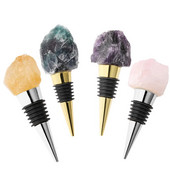 1vnt šampano vyno kamštis natūralaus krištolinio kvarco mineralų mėginio butelio kamštis kvarco netaisyklingo sandarinimo vyno kamštienos strypo įrankiai