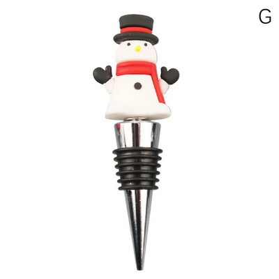 1vnt Kalėdų serija Kalėdų Senelio vyno butelio kamštelis vakarėlio dovana Kalėdų baro dekoras Užsandarintas šviežiai išsilaikantis vyno šampano kamštis