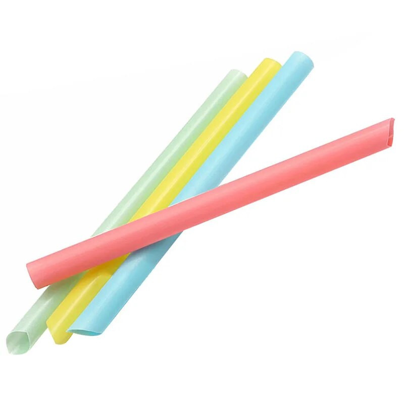 100 τεμ./Σετ 10 χιλιοστών Πολύχρωμα μεγάλα καλαμάκια πόσιμου για πάρτι Smoothies Milkshake Smoothie Bar S4T4