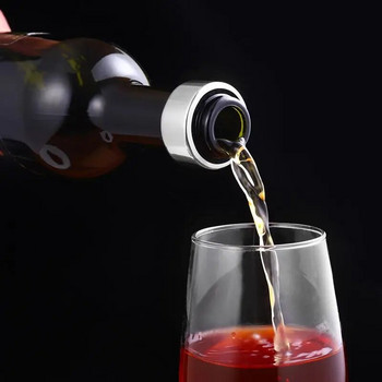 BESTONZON 4 τμχ Δαχτυλίδι στάγδην κόκκινου κρασιού Δαχτυλίδι από ανοξείδωτο ατσάλι Δαχτυλίδι γιακά για μπουκάλι κρασιού με προστασία από διαρροές Εργαλεία μπάρα κρασιού με προστασία από υπερχείλιση