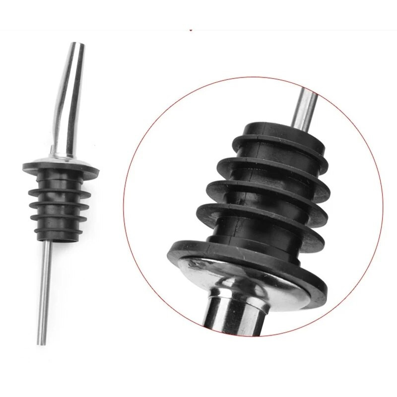 DEOUNY 1vnt 304 nerūdijančio plieno vyno kamštis alyvuogių aliejaus buteliui vyno piltuvo dozatoriaus snapelis butelis virtuvės baro priedai