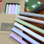 6kom/set Silikonske slamke otvorene jednim klikom za višekratnu upotrebu Odvojiva slamka za piće za hranu, odvojiva slamka za kuhinju za putovanja