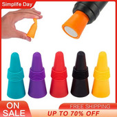 Silikoninis vyno butelio kamštis Alaus kamštelis kamštis, putojantis, nepralaidus šampano butelių sandariklis, kamščiai Vyno baro priedai